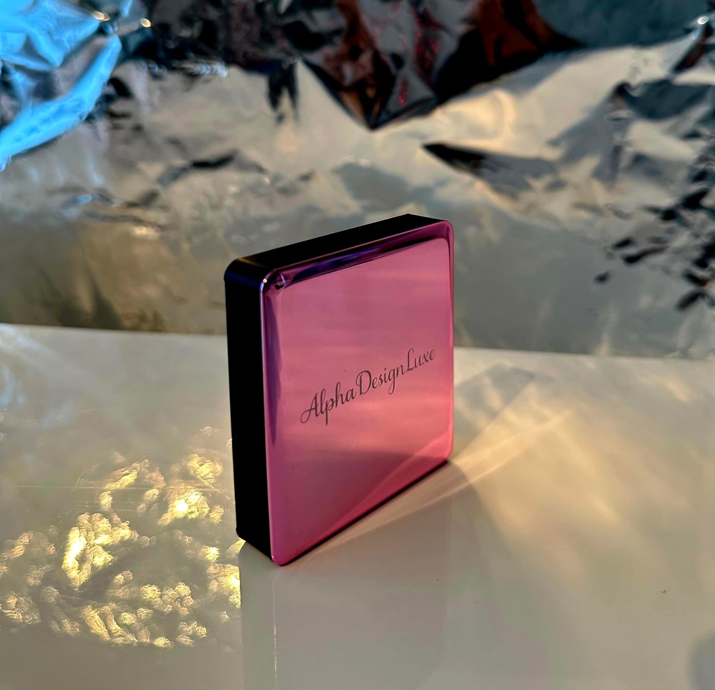 AlphaDesignLuxe Latest 2024 Magnetic Power Bank Fast Charging 5000mAh Wireless Mag-Safe Charger Portable Battery Pack for Mobile Devices Cell Phones Smartphones iPhone Android Samsung (Pink Panther)