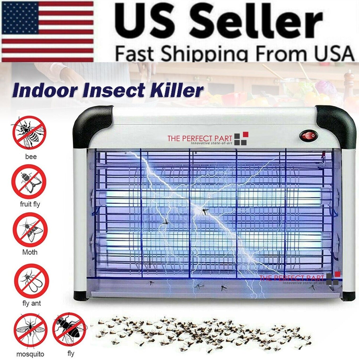 ✨ High-Power UV Bug Zapper with Safety Guard