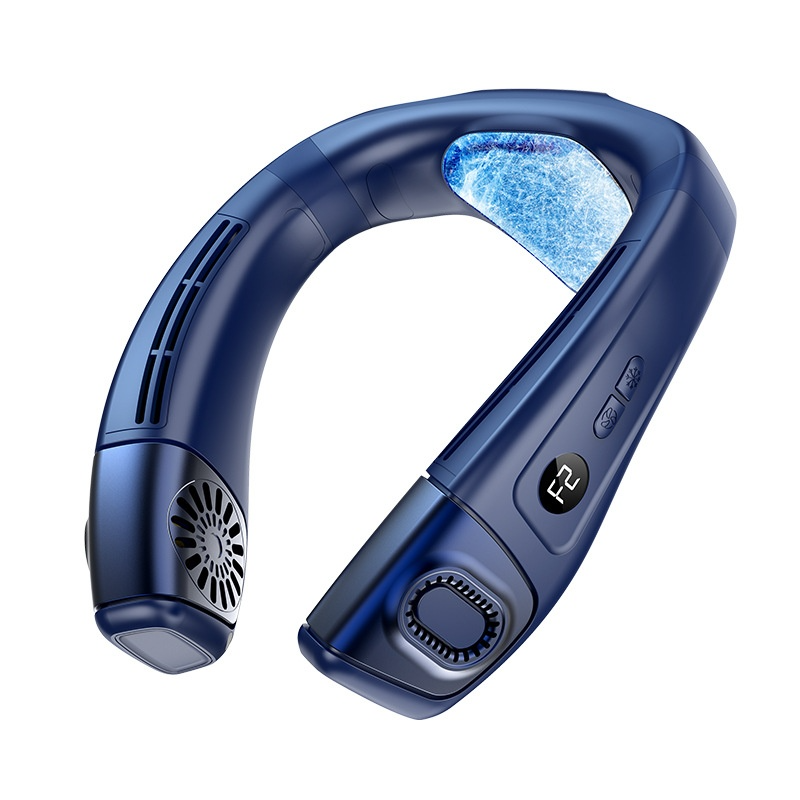 Portable Neckband Semiconductor Cooling High-Speed Fan – USB Rechargeable