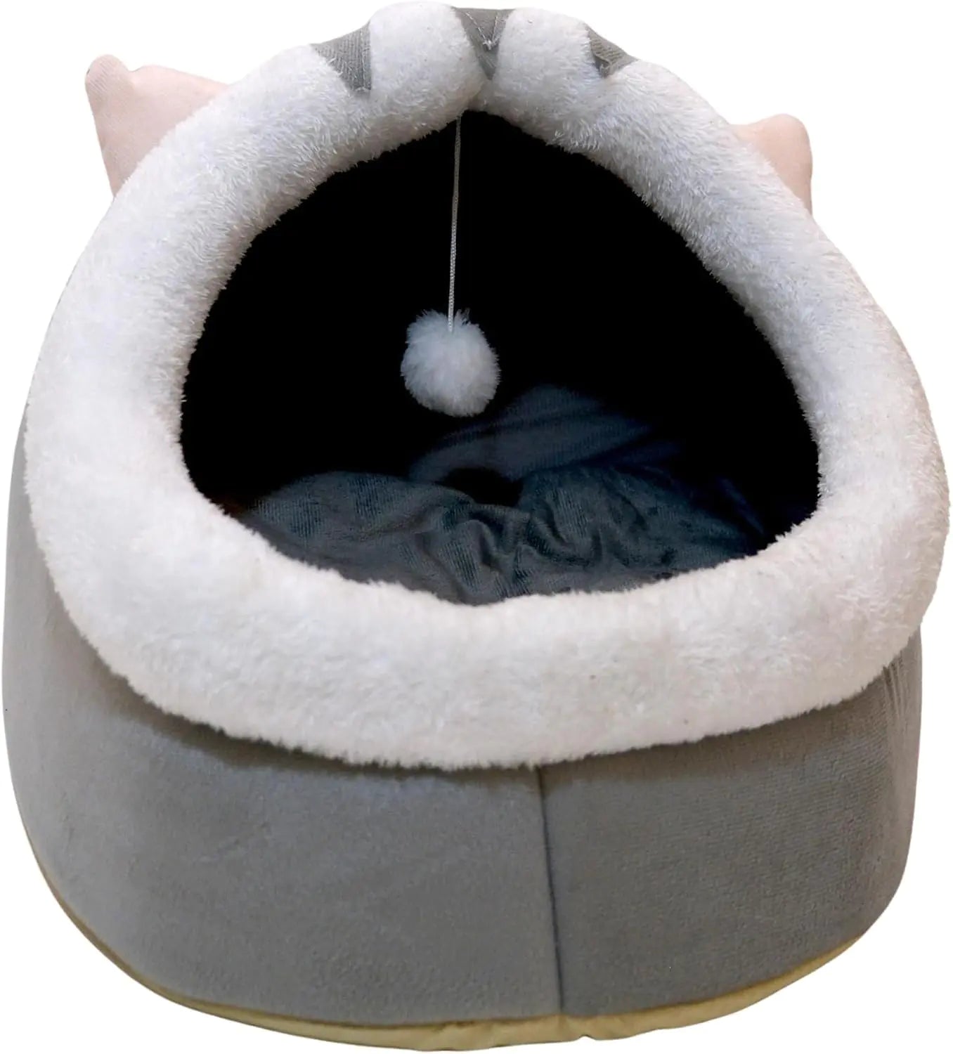 Cat Beds for Indoor Cats Modern Cat Bed Cave with Cover and Soft Removable Pillow Calming Pet Bed with non-slip bottom